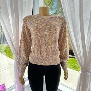KappAhl Multicolor Marled Long Sleeve Knit Sweater Size M Medium Crew Neck